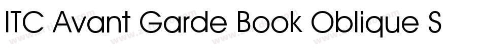 ITC Avant Garde Book Oblique SWA字体转换